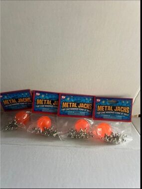 Vintage Metal Jacks And Ball Game Lot Of 4 Sealed Packs New